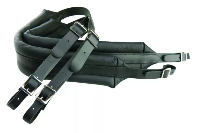 Perris USA Designer Accordion Delux Shoulder Straps In Italian Leather Accordian