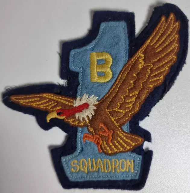 Retro B-1 Fighter Squadron Patch Abzeichen Aufnäher US Luftwaffe USAF Air Force