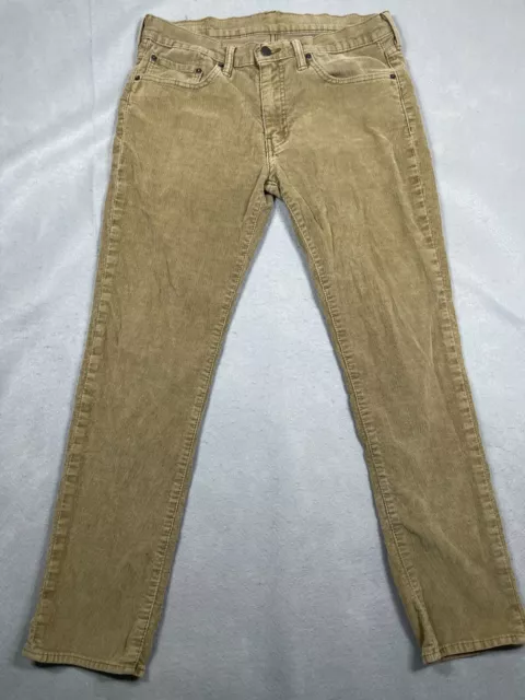 Levis 511 Corduroy Pants Mens 32 Tan Khaki Straight Leg Classic Mens 32 x 30