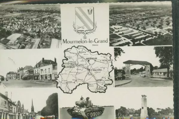 MOURMELON  ( la carte n est pas jaunie )