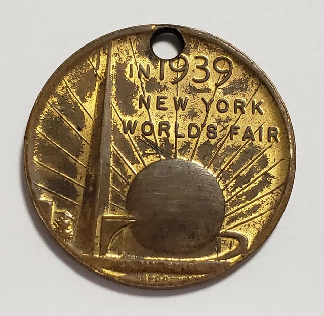 Token - 1939 New York Worlds Fair - Souvenir 50th Ann George Washington - F6347