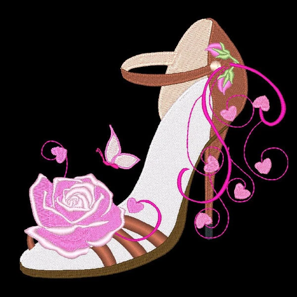 Fashionista Shoes - 30 Machine Embroidery Designs (Azeb) 8