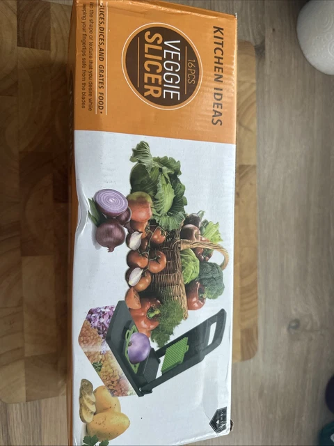 KITCHEN IDEAS VEGGIE Slicer 16-Piece Set £16.08 - PicClick UK
