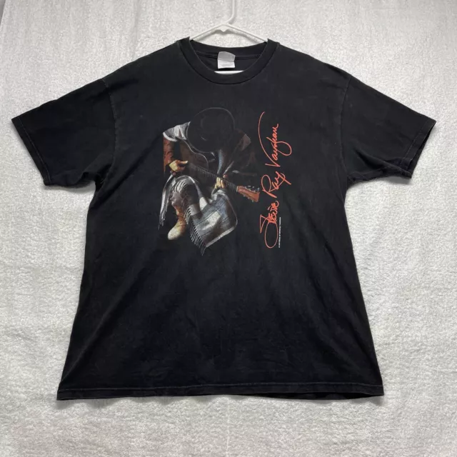 Vintage 1989 Stevie Ray Vaughan T-Shirt XL Double Trouble In Step Hanes Beefy-T