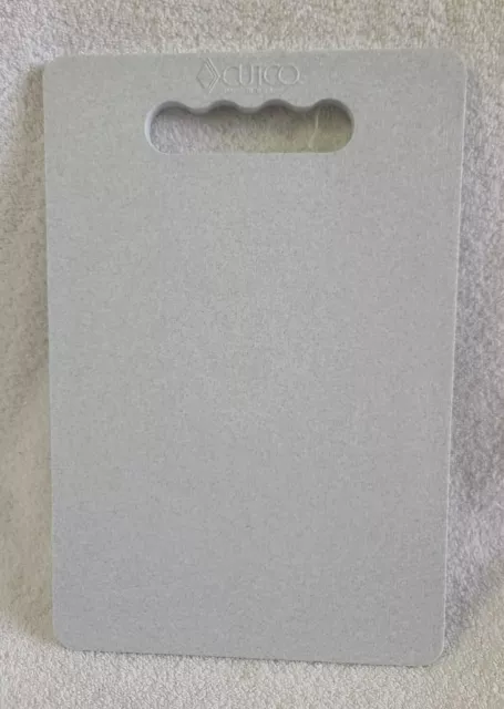 Tablero de preparación de corte vintage manipulado Cutco 12"" x 8"" doble cara no poroso