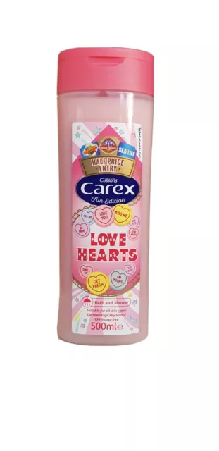 Cussons Carex Love Hearts Bath & Shower  Gel, Fun Edition, Suitable For All Skin