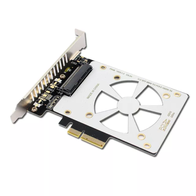 1x U2 SFF-8639 to PCIE X4 X8 / x16 Expansion Card Support U.2 NVME SSD Expansion 2