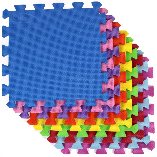 18pc Interlocking Large EVA Soft Foam Tiles Child Kids Jigsaw Play Floor Mats