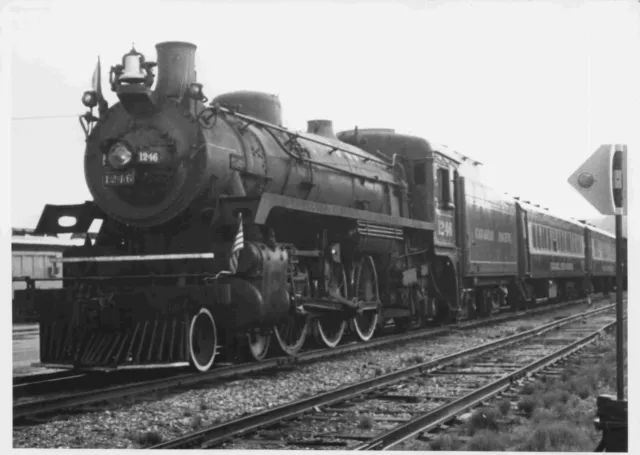 Canadian Pacific #1246 Steam Engine Locomotive Train Railroad Photo 5X7 #4218