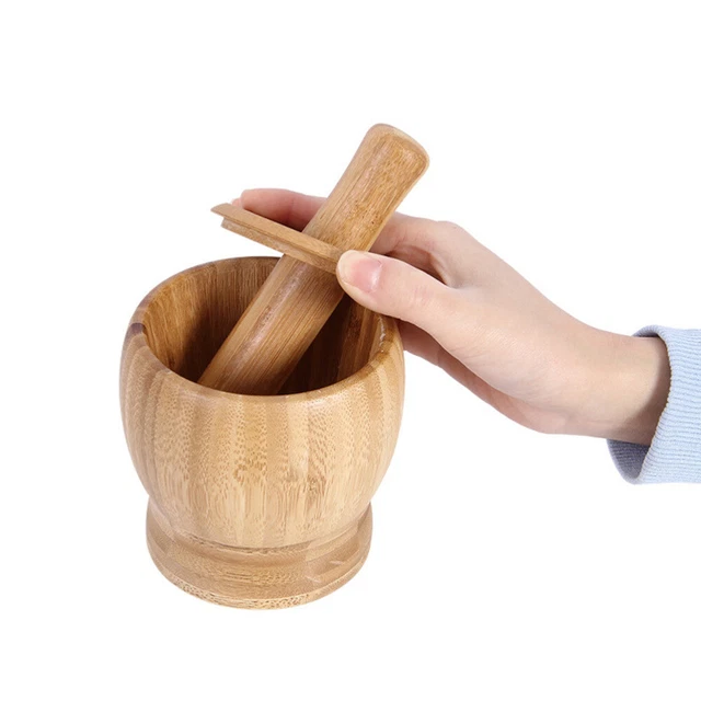 FOOD GRINDER GARLIC Press Kitchen Mortar and Pestle Grinding Bowl