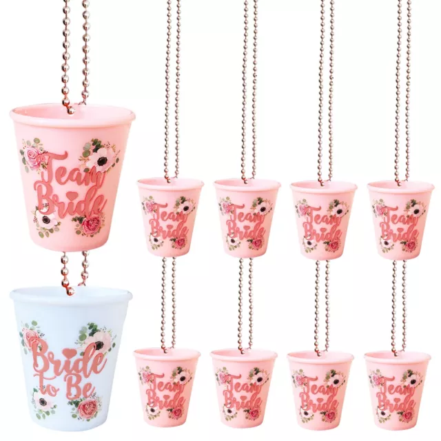 Hen Party Shot Glass Glasses Cups Necklace Team Bride Accessories Favours Sashes