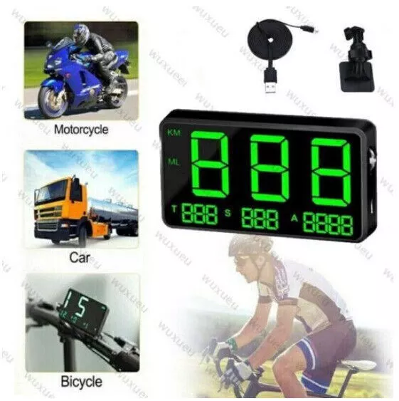 Head up Display Auto HUD GPS Tachometer 4,5 Zoll MPH/KMH Geschwindigkeitsmesser