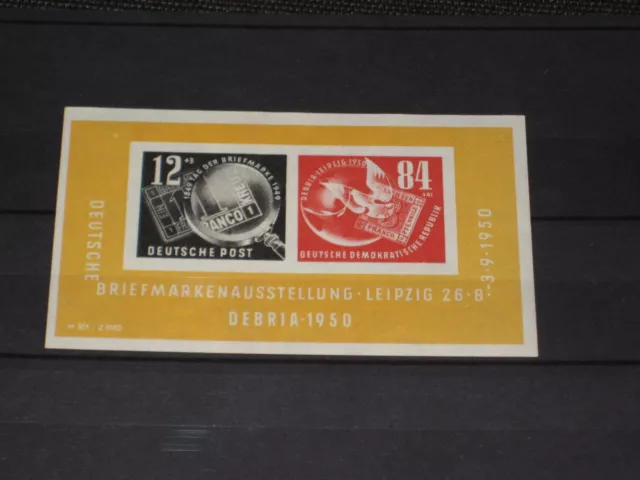 Briefmarken DDR 1950, Block 7 Debria , postfrisch