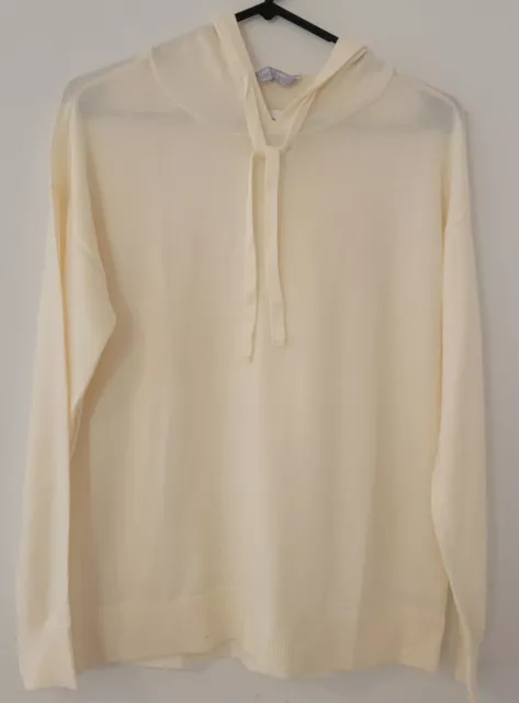 Member's Mark Women's Rib Trim Luxe Cashmere Blend Hoodie Sz S