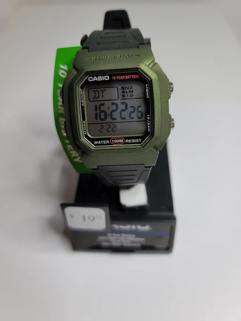 CASIO W800HM 3AV RESIN Watch Illuminator Chronograph Alarm 10