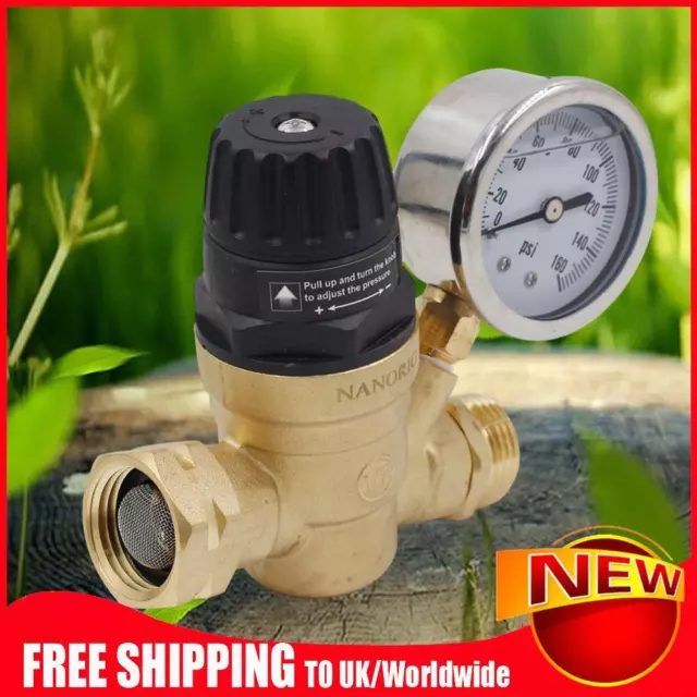 Valvola di riduzione pressione 3/4 pollici regolatore pressione acqua ottone regolabile