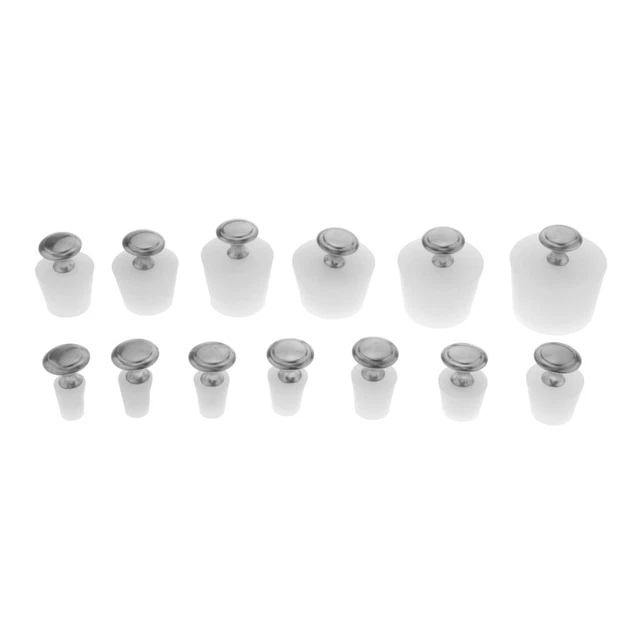 QUARKZMAN 11er-Set Gummistopfen – Silikon-Verschlussstopfen Für Löcher 85–86,3 Mm, Hitzebeständig Bis 250°C