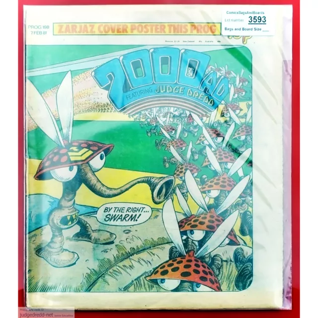 2000AD Prog 198     1 Judge Dredd Comic Book Issue 7 2 81 UK 1981 (Lot 3593