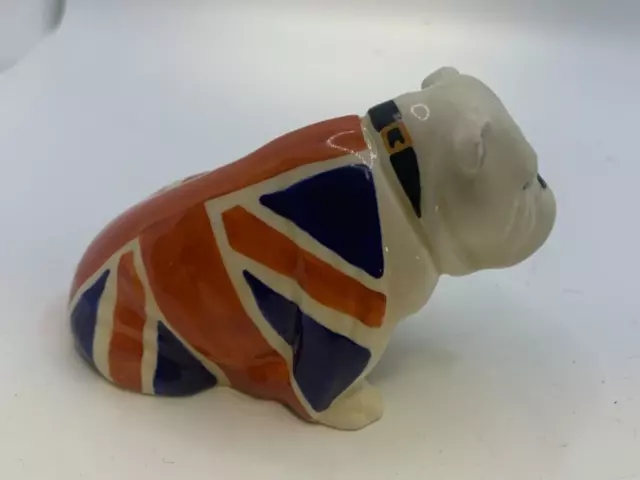 Rare Vintage Royal Doulton Bulldog Figurine Union Jack British RaNo 645658 small