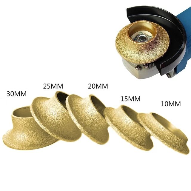 Utensili rotellina di rettifica diamantata saldatura a vuoto durevoli per marmo