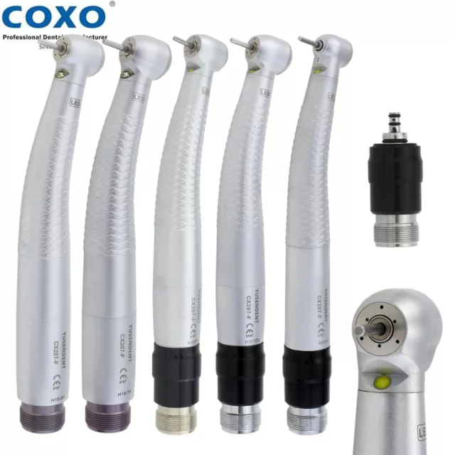 COXO Dental LED High Speed Handpiece E Generator Self Power Turbine 2 Hole NSK