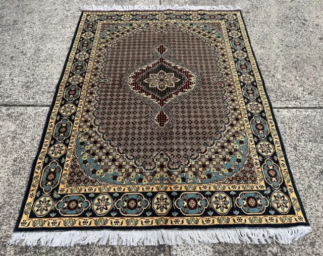 Hand Knotted Mazari Fine Rug 200 X 150 Cm Afghan Fine Wool Handmade Carpets