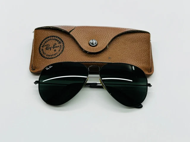 VINTAGE RAY BAN Aviator 58[]14 G15 B&L Bausch&Lomb B&L condizione usata ...