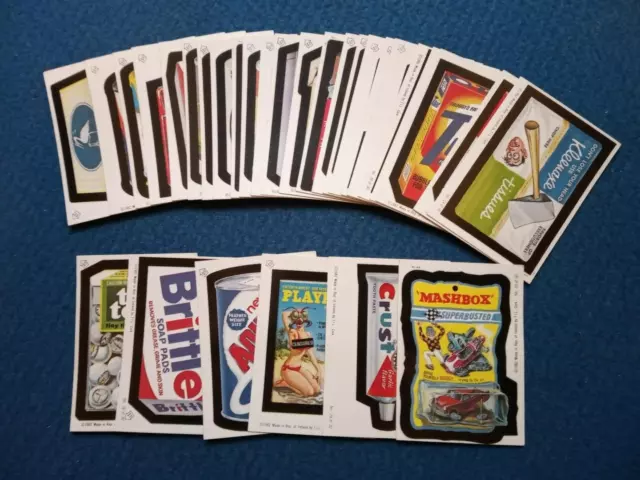 1982 Topps Wacky Packages Complete UK Set - 30 Stickers