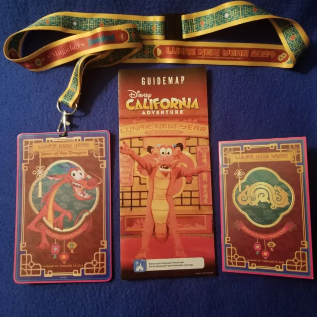 DISNEY DCA LUNAR New Year 2024 (USED) Sip & Savor Pass Year of the