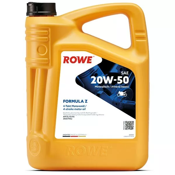 5 Liter Motorradöl 20W-50 Z ROWE Formula mineralisch *GP 7,78 € inkl.Versand *