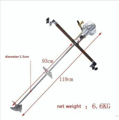50 gallon pneumatic mixer Ink barrel blender horizontal plate lever Rung Tank Y
