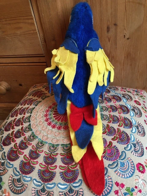 Cute Parrot St￭ Toy,Funny Macaw Parrot St￭ Toy Soft St￭ Animal Toy Parrot Bird St￭ Animal Blue Red St￭ Parrot Gifts Dol