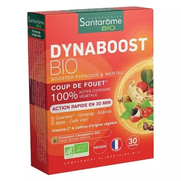 Santarome - Dynaboost Bio - 30 Comprimés Action Rapide - Vegan