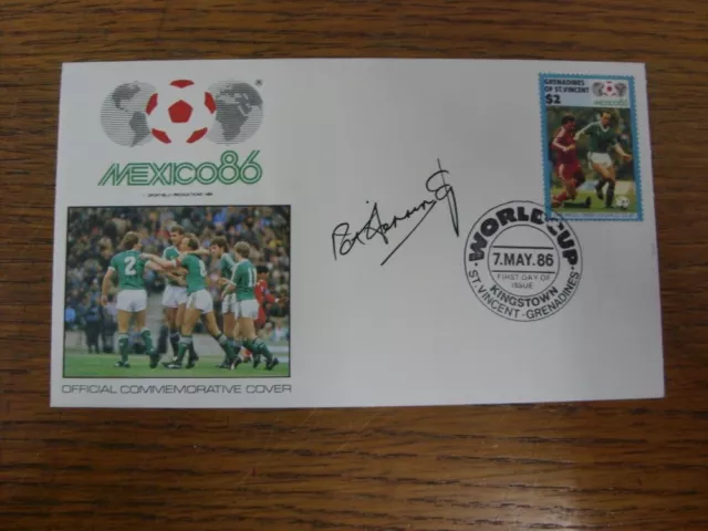 07/05/1986 WORLD CUP, Mexico 1986, Official Commemorative Cover, signed by Pat J