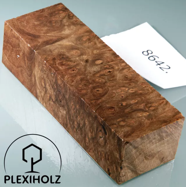 Walnuss Griffblock stabilisiert | 120x40x30 | plexiholz | 8642