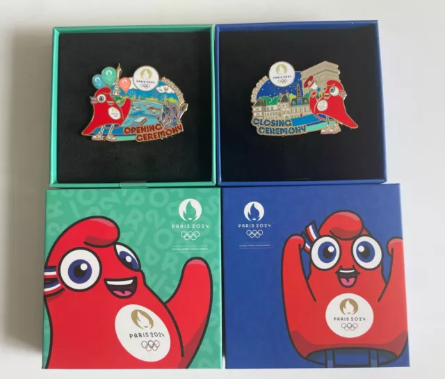 2024 PARIS OLYMPIC Mascot Phryge Opening Closing ceremonies Pins Set