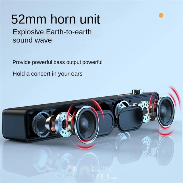BLUETOOTH SUBWOOFER SOUNDBAR Audio Wall Computer Speaker Home ...