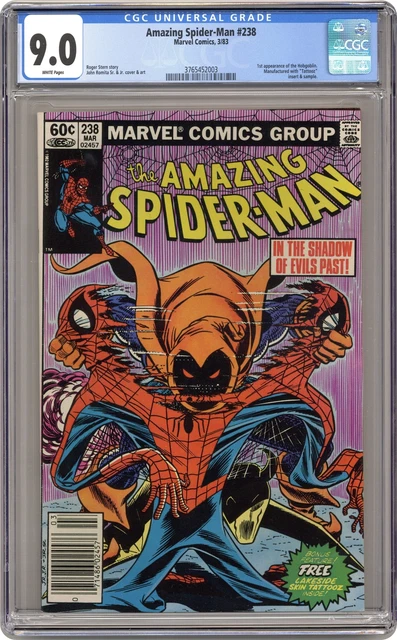 Amazing Spider-Man #238A Tattooz Included CGC 9.0 1983 3765452003 1st Hobgoblin