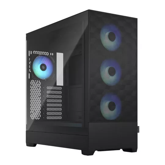 Fractal Pop XL Air RGB, Black, Full Tower Chassis w/ TG Window, 4x 120mm RGB Fan