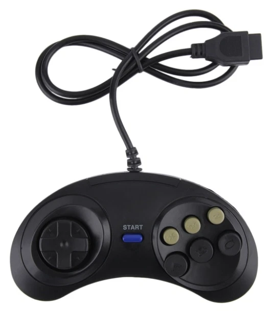 Manette USB SEGA Megadrive/Mega Drive - Bleu Clair Retro-Bit Pour PC, Steam, Mac - Neuf