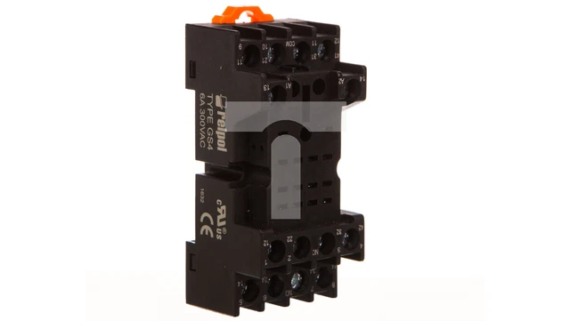 Enchufe para relé R4 10A 300V AC negro GS4 2613504 /T2UK