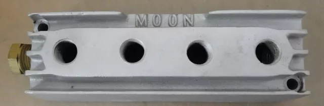 Moon Fuel Block, 4) 1/4" NPT Out, 3/8" NPT In, Cast Aluminum