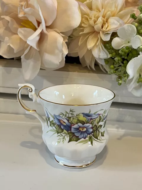 Queen's Fine Bone China England, Wild Flowers Tea Coffee Cup Mug 3"x3.25”