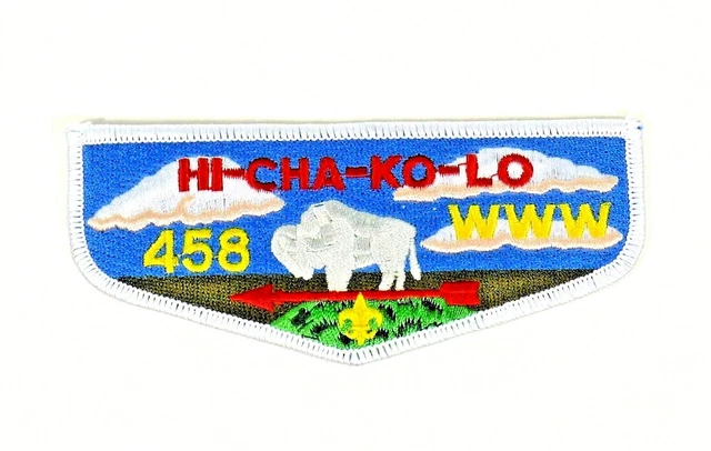Boy Scout Hi Cha Ko Lo Lodge 458 OA Flap Patch BSA WWW