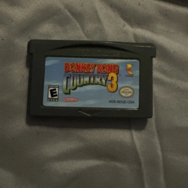 Jeu Game Boy Advance Donkey Kong Country 3 - Cartouche D'origine Version EUR, Bon état (fonctionne)