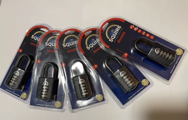 Squire CP50/1.5 4-Wheel 50mm All Weather Combi Padlock  10000 Combinations