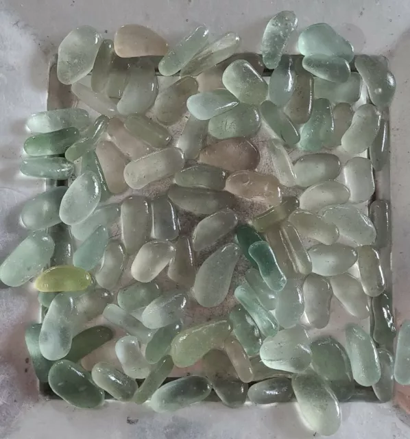 105 Long Craft Pastel 1.5-3cm Pieces English Sea glass North East Coast Seaham