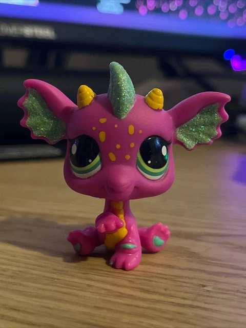 Littlest Pet Shop – Lot De 3 Dragons #2484, #2660 Et #2663, Occasion