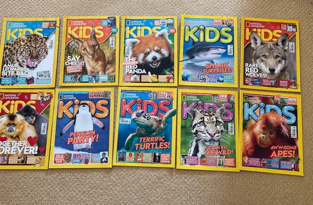 NATIONAL GEOGRAPHIC KIDS Magazine. 10 Editions. Excellent Condition ...