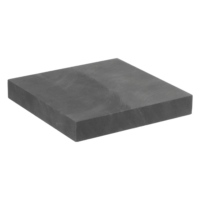 Graphite Bloc Lingot Rectangle Electrode Plaque 100x100x15mm pour Fondre